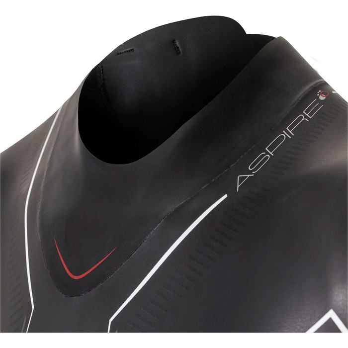 2024 Zone3 Mnner Aspire Rckenreiverschluss Swim Neoprenanzug WS22MASP101 - Black / Red